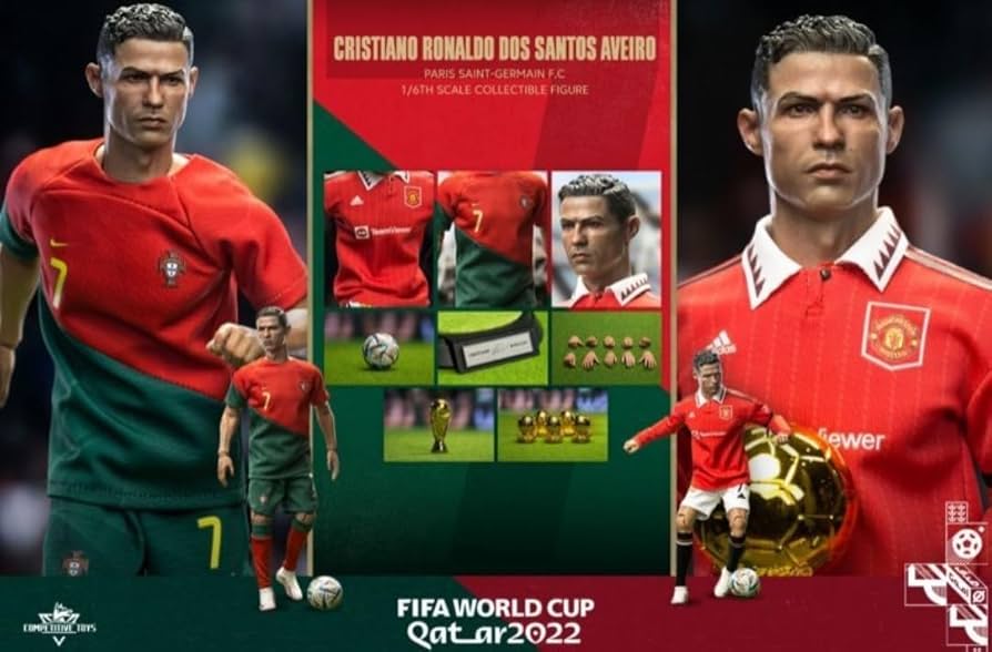 Amazon | 1/6 クリスチアーノ・ロナウド アクションフィギュア