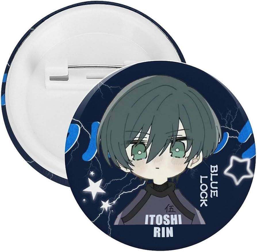Amazon.co.jp: ブルーロック 糸師 凛 缶バッジ ばね針式 同人グッズ