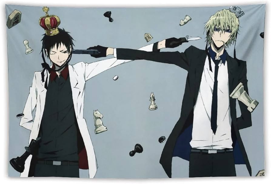 Amazon.co.jp: デュラララ!! 竜ヶ峰帝人 平和島静雄 タペストリー