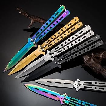 Amazon.co.jp: バタフライナイフ 練習用 トレーニング用 刃なし訓練