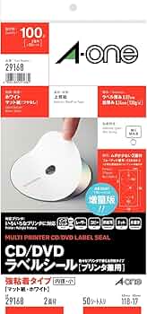Amazon.co.jp: エーワン ラベルシール CD/DVDラベル 内径小タイプ A4