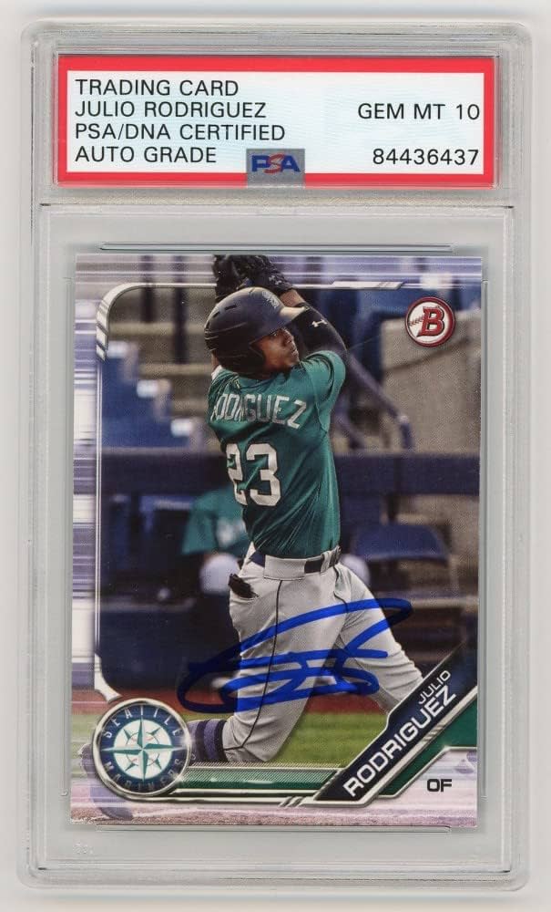 Amazon.com: Julio Rodriguez 2019 Bowman Draft Autographed Card #BD
