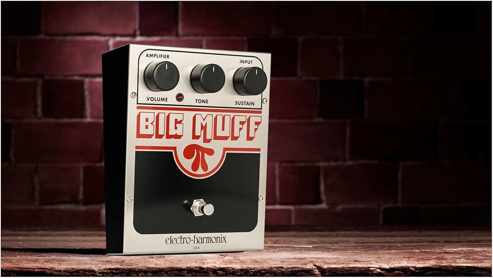 Electro Harmonix Big Muff Pi Pedal for Electric Guitar Silver