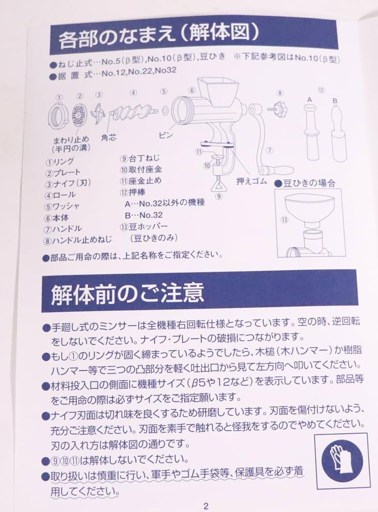 Amazon.co.jp: ボニー(Bonny) ボニー ミートミンサー No.5 β型 412020