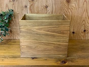 Amazon｜収納箱 木箱 アンティークブラウン 35×25×28cm カントリー