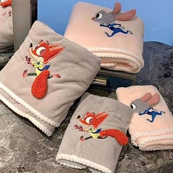 Amazon｜ジュディ ホップス ニック ワイルド タオル フェイスタオル