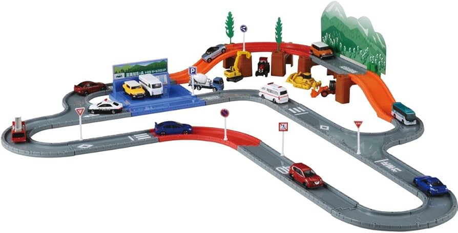 Amazon.co.jp: Tomica, Tomica system town, Road Set. : Toys & Games
