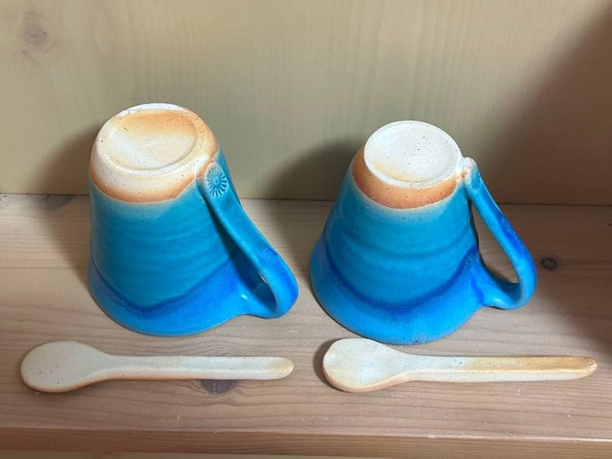 うるま陶器 カップ・スプーン 2セット Amazon.co.jp: 沖縄 やちむん