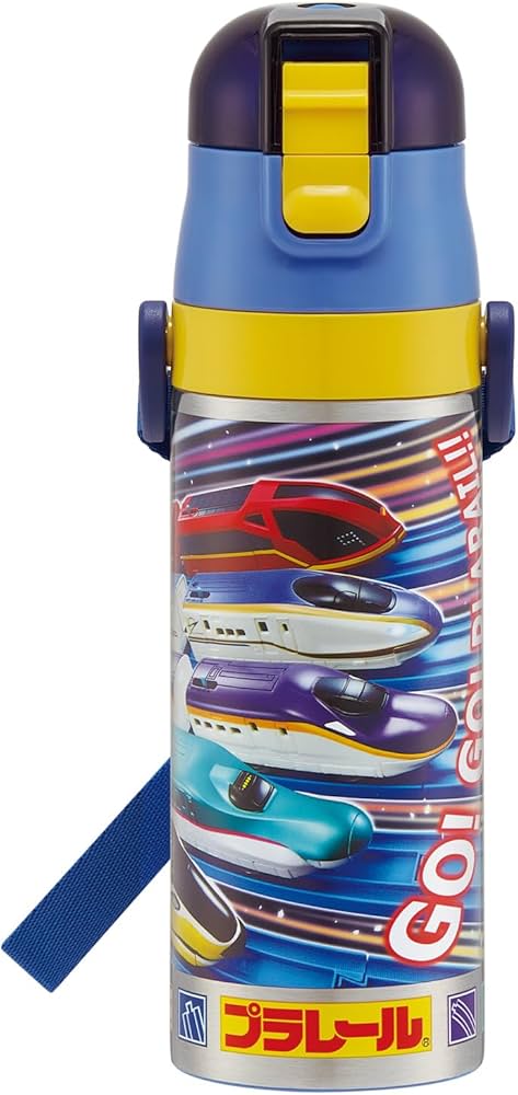 Amazon｜スケーター(Skater) 水筒 子供用 直飲み 470ml プラレール 25