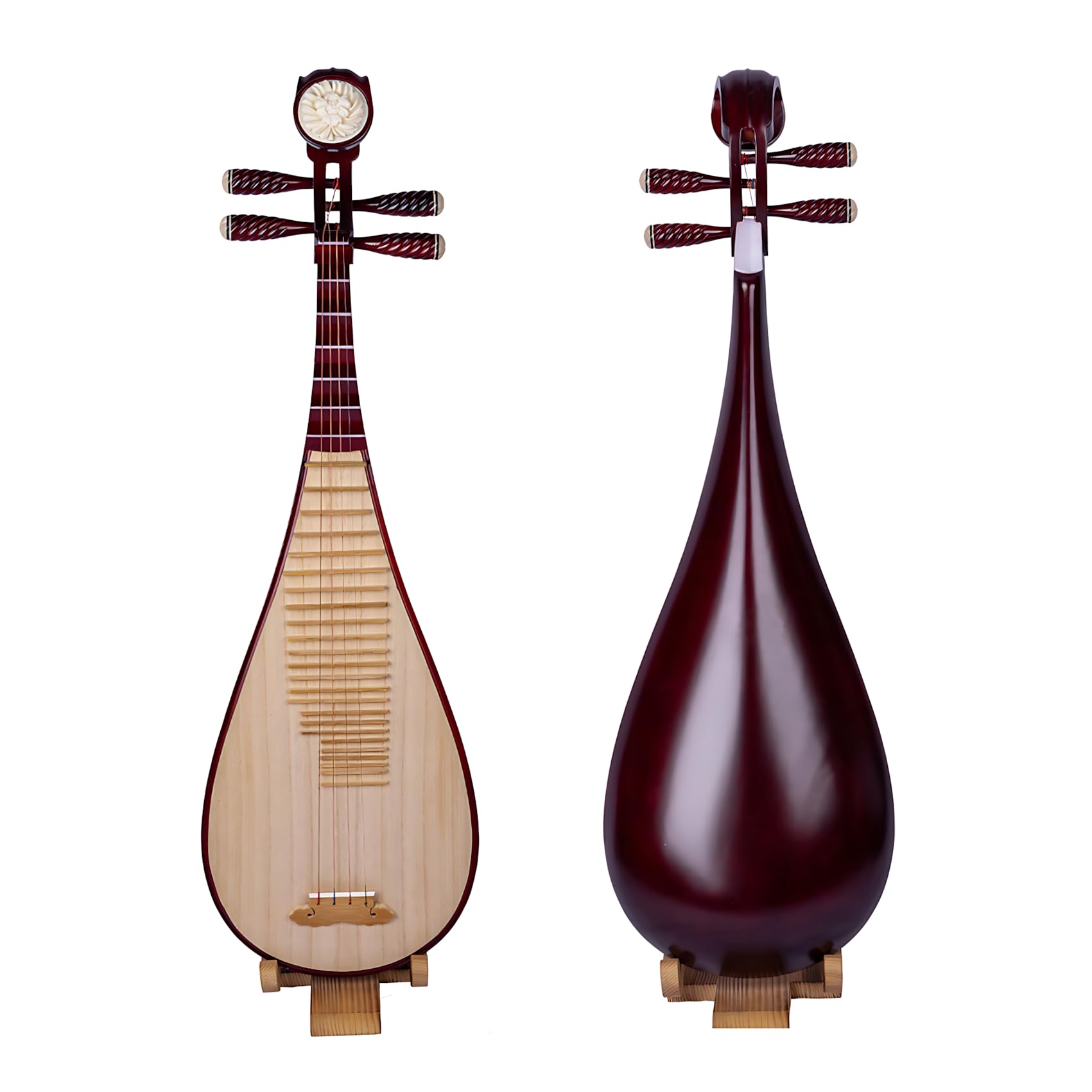 Amazon | MUYIYANG 琵琶 中国民族楽器 良質な硬木の琵琶 初心者セット