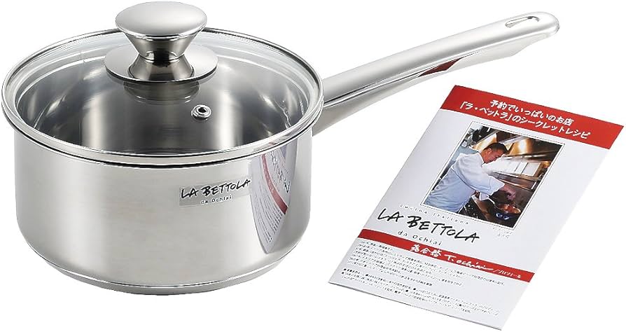 Amazon｜落合 務 IH200V対応 ステンレス片手鍋 16cm LB-171｜パスタ鍋