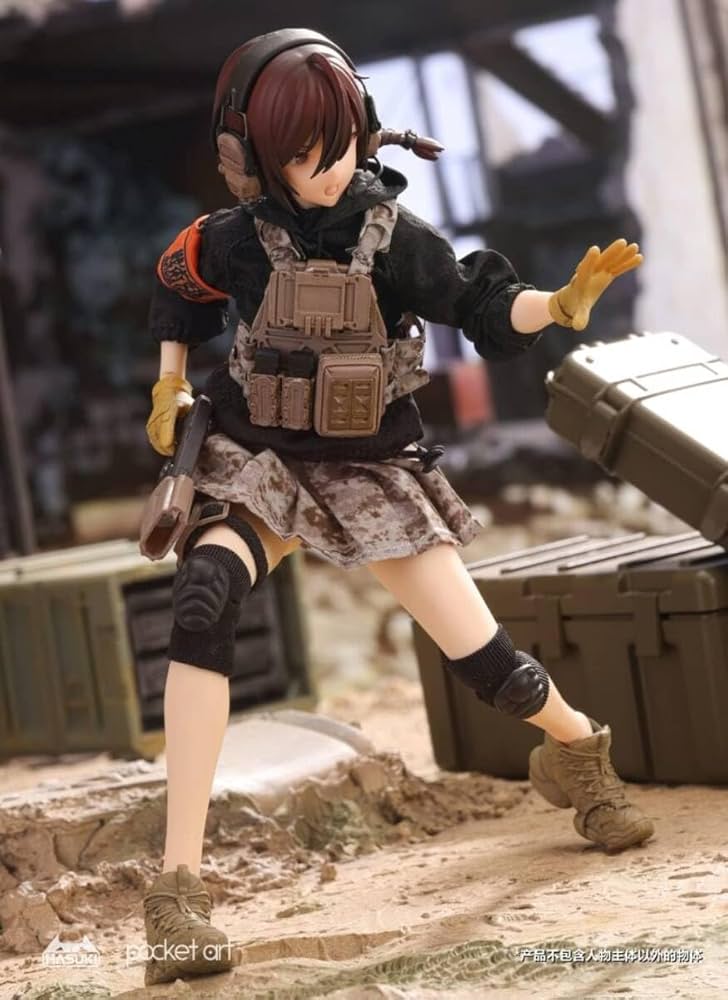 Amazon.co.jp: 1/12 女性 アクションフィギュア 武器収納バックセット