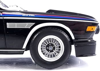 Amazon.com: Minichamps 1973 3.0 CSL Black with Red and Blue
