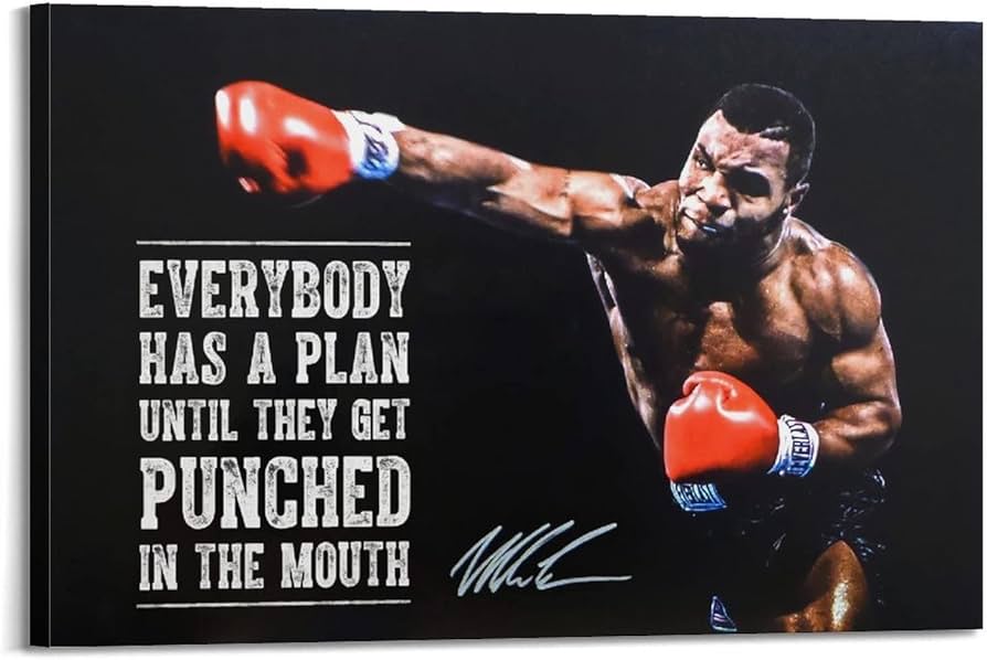 Amazon.co.jp: マイク・タイソンモチベーションを高める名言ポスター