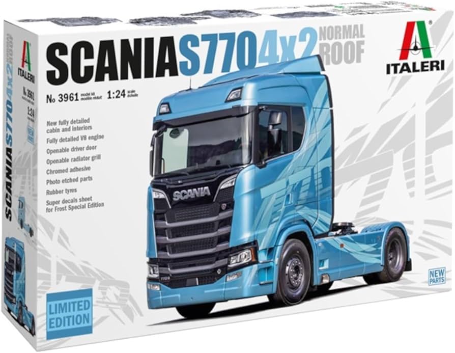 Amazon | Italeri イタレリ 1/24 スカニア770 4×2 トレーラーヘッド