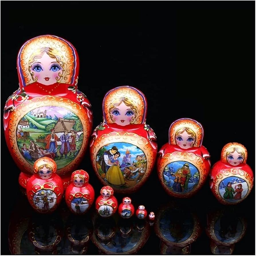 Amazon.co.jp: マトリョーシカ ロシアのネスティング人形10個の伝統的