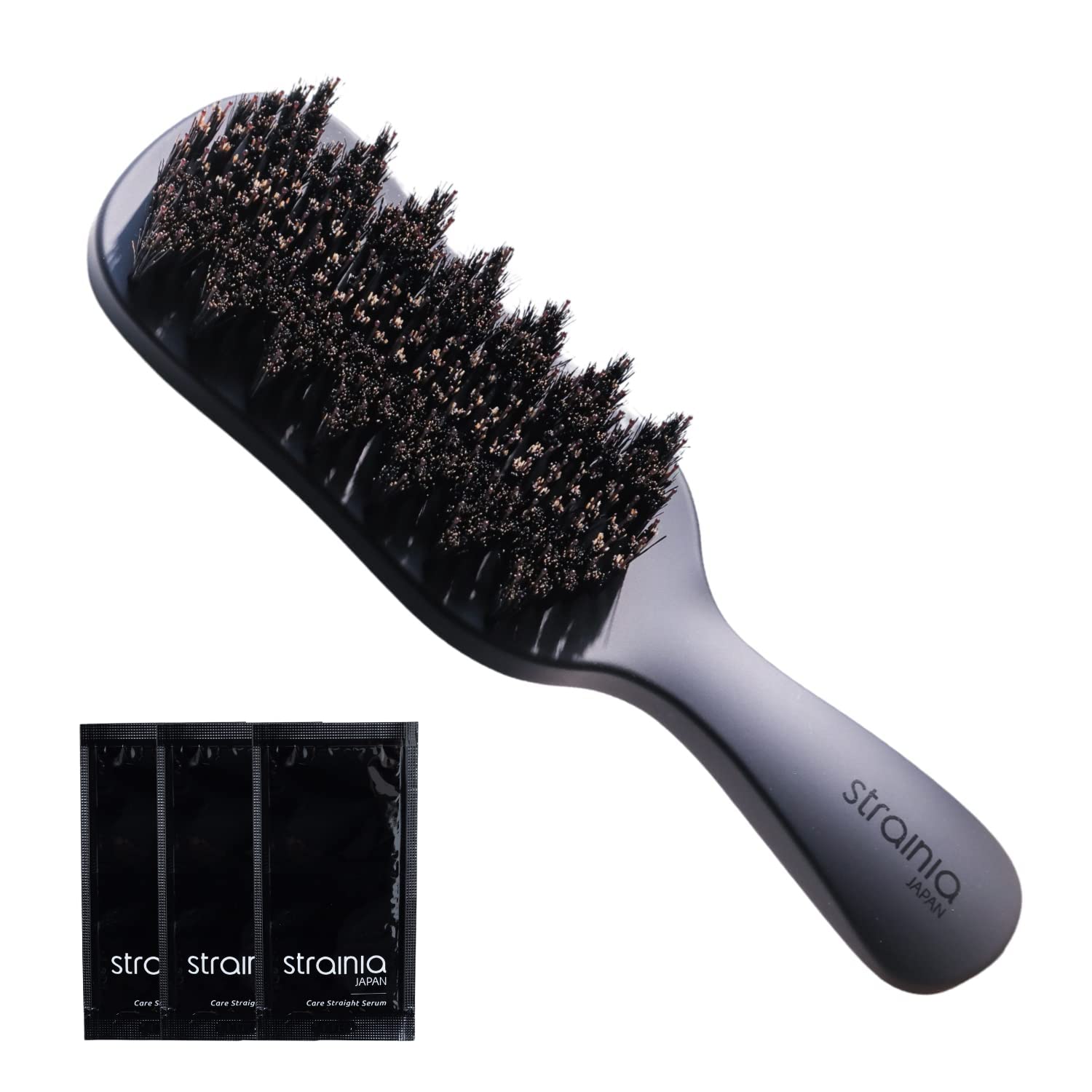 Amazon.co.jp: Strainia Straightening Brush with 3 Straight Serum
