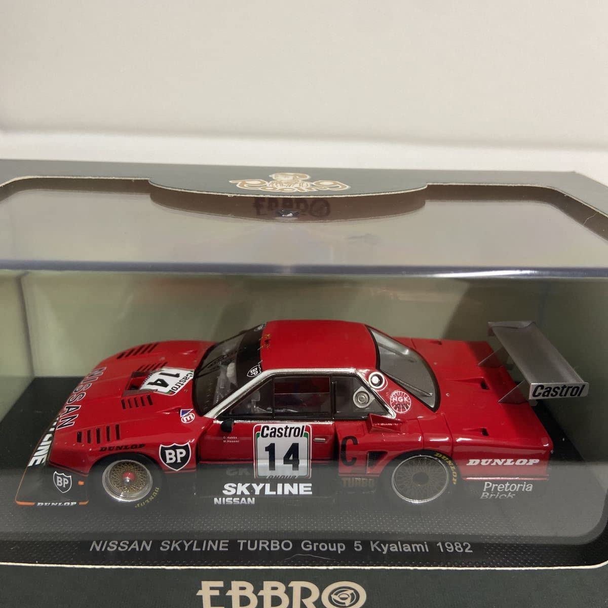 Amazon.co.jp: EBBRO 1/43 NISSAN SKYLINE TURBO Gr.5 Kyalami 1982年