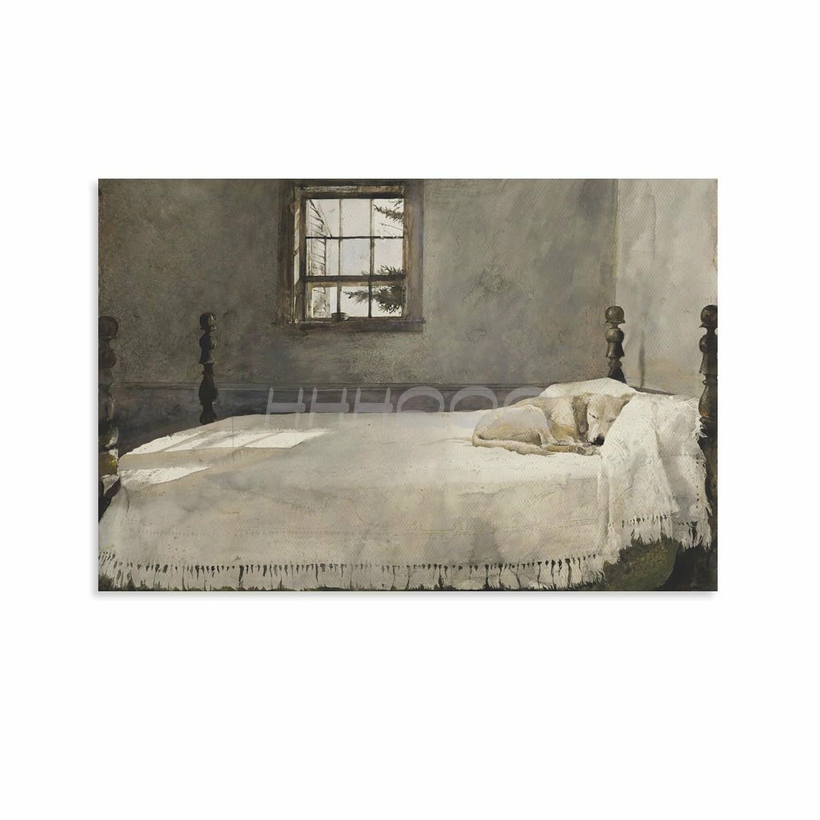 Amazon.com: Master Bedroom by Andrew Wyeth Circa 1965 Dog Resting