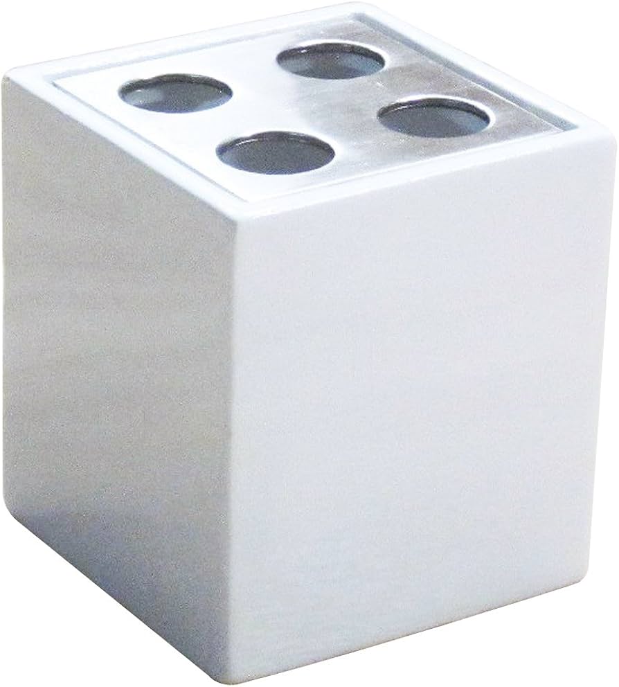 Amazon.co.jp: センコー ホワイトキューブ 歯ブラシスタンド ホワイト