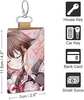 Amazon.co.jp: 艦これ 夕立&時雨 キーケーススマートキー対応 本革 6連