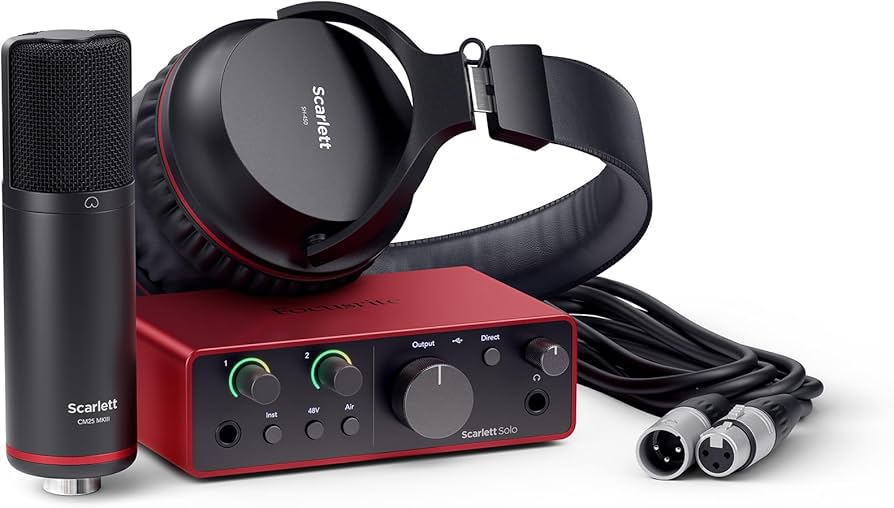 Amazon.com: Focusrite Scarlett Solo Studio 4th Gen USB Audio