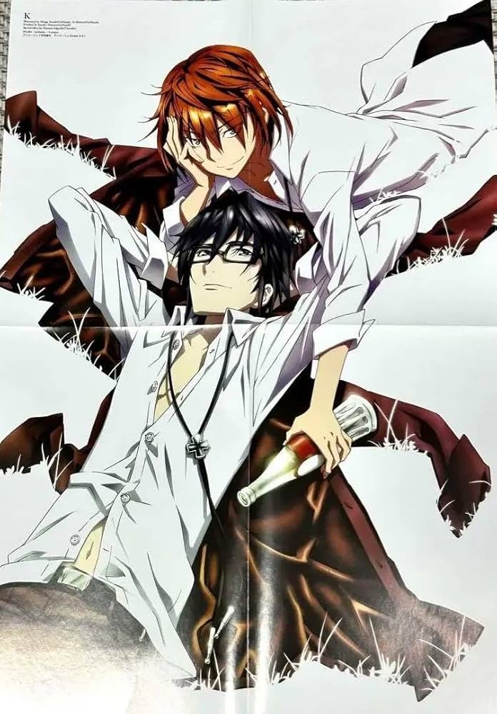 Amazon.co.jp: アニメ K 伏見猿比古＆八田美咲 ポスター 付録