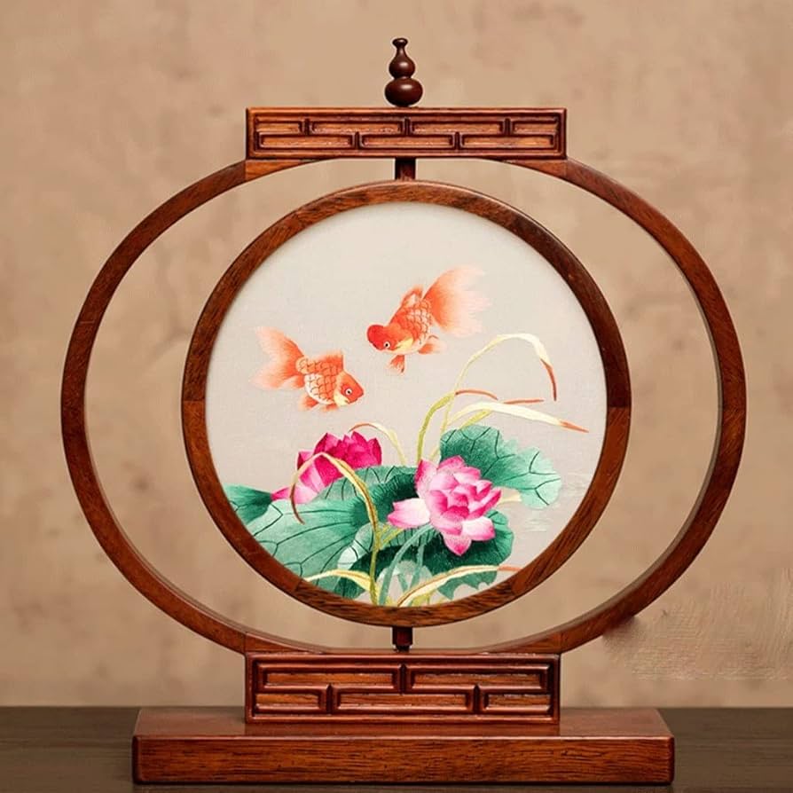 Amazon.co.jp: 刺繍、蘇州刺繍、中国刺繍 両面刺繍デスクトップ