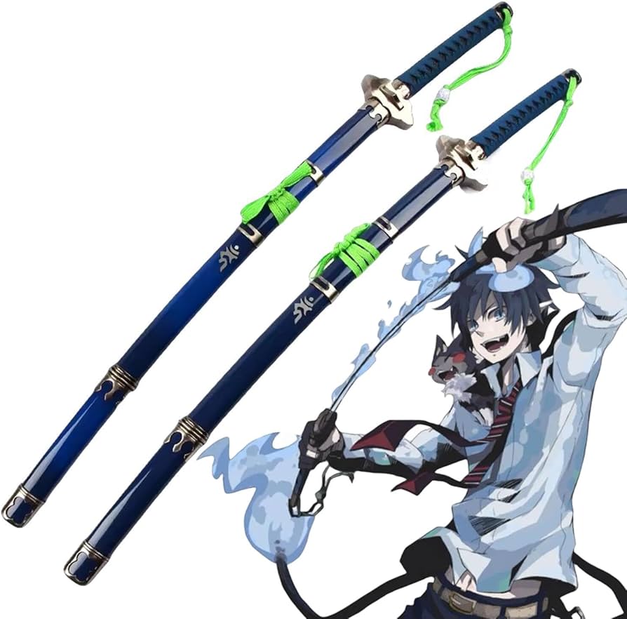Amazon.co.jp: 青の祓魔師 奥村燐 降魔剣 コスプレ道具 武器 倶利伽羅