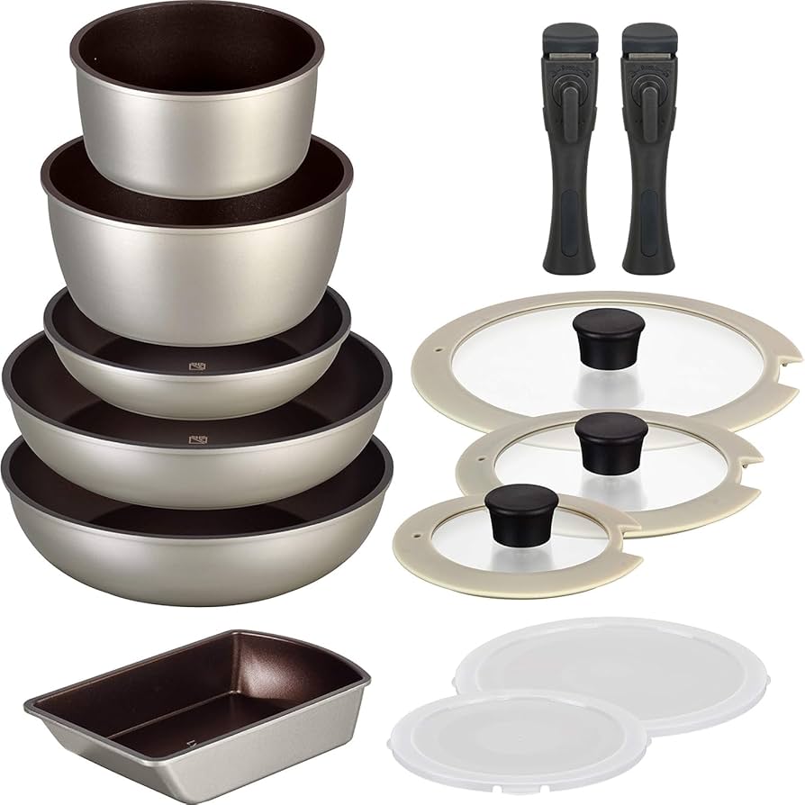 Amazon.co.jp: 和平フレイズ フライパンセット 13点A サンド 取っ手が