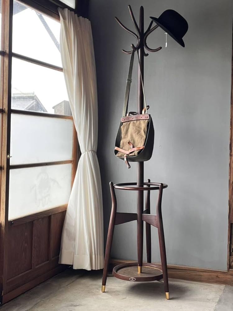 Amazon.co.jp: ポールハンガーコートハンガー秋田木工木製ハンガー