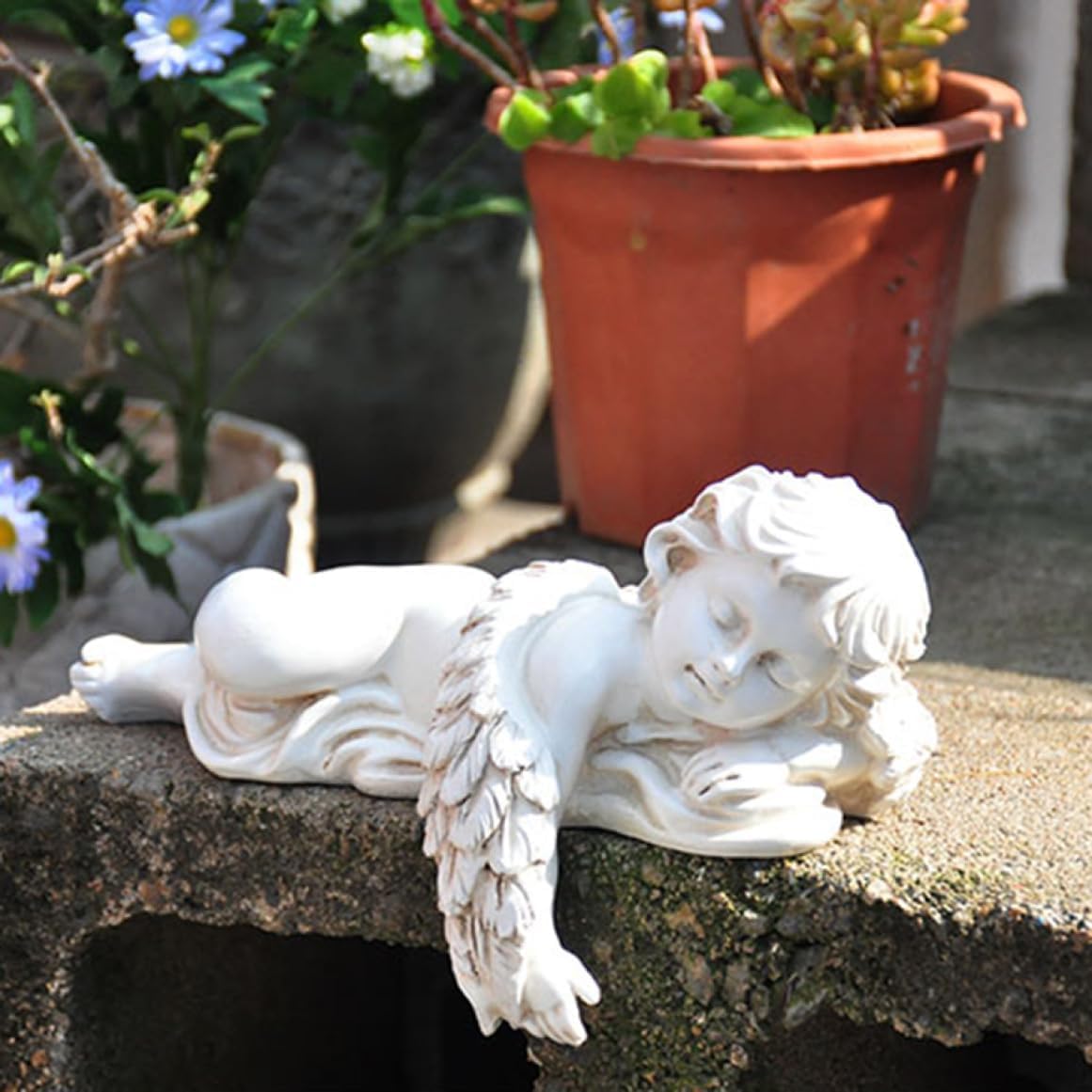 Amazon.co.jp: 天使 置物 ガーデンオブジェ エンジェル 雑貨 天使像