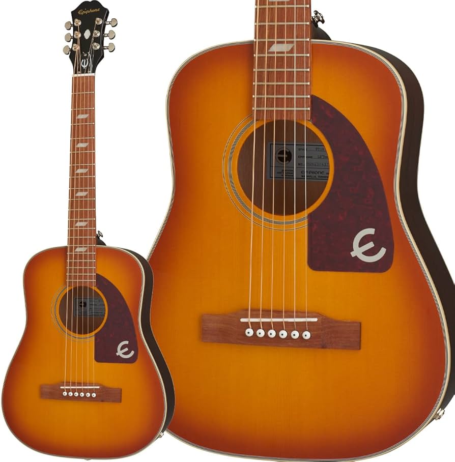 Amazon | Epiphone Lil Tex Travel Acoustic Faded Cherry ミニ