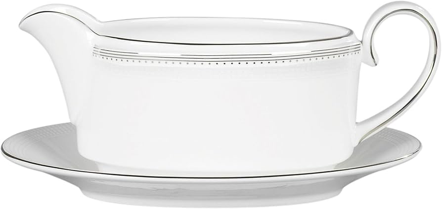 Wedgwood 50116405606 Vera Wang Grosgrain Sauce Boat Stand, Fine