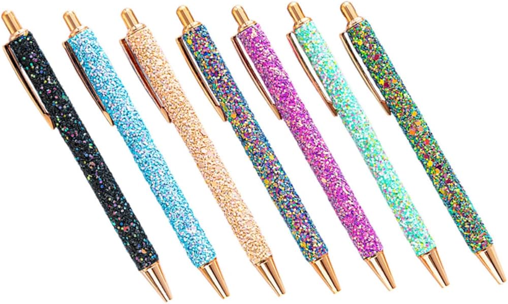 Amazon | OHPHCALL 7個色の製按動珠ペン 学習 オフィス用 持ち運び便利