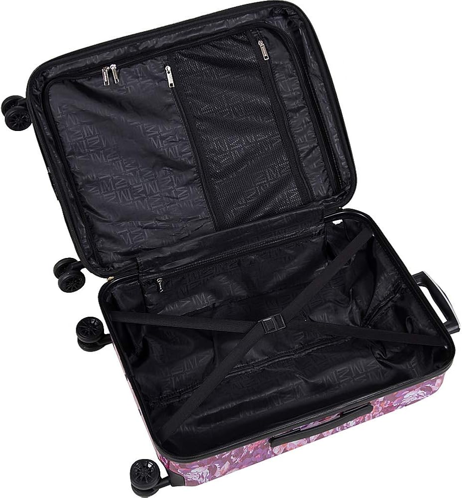 Amazon.com | Isaac Mizrahi Inez 8-Wheel, Black Floral, 26