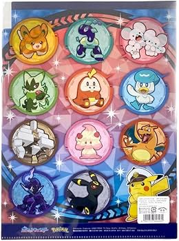 Amazon.co.jp: ショウワノート ポケットモンスター 3ポケットA4クリア