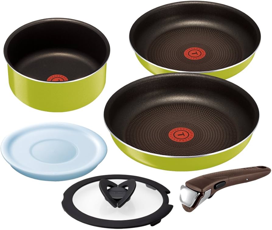 Amazon.co.jp: ティファール 鍋 フライパン 6点 セット 着脱式取っ手
