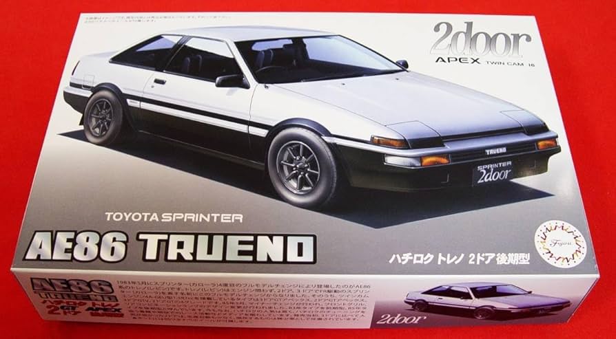 Amazon.co.jp: 無論 ハチロク トレノ2ドア後期型 AE86 TRUENO トレノ 2