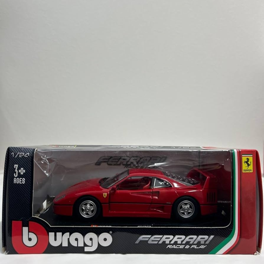Amazon | 箱痛み burago 1/24 FERRARI F40 Red ブラーゴ フェラーリ