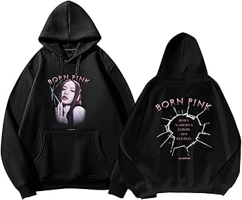 Amazon.co.jp: PANHUI BLACKPINK パーカー ブラックピンク Pink Venom