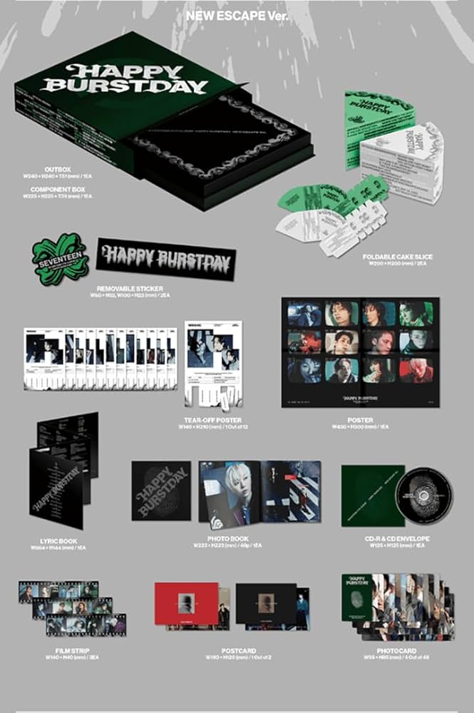 Amazon.co.jp: SEVENTEEN 5th Album HAPPY BURSTDAY ＜NEW ESCAPE ver