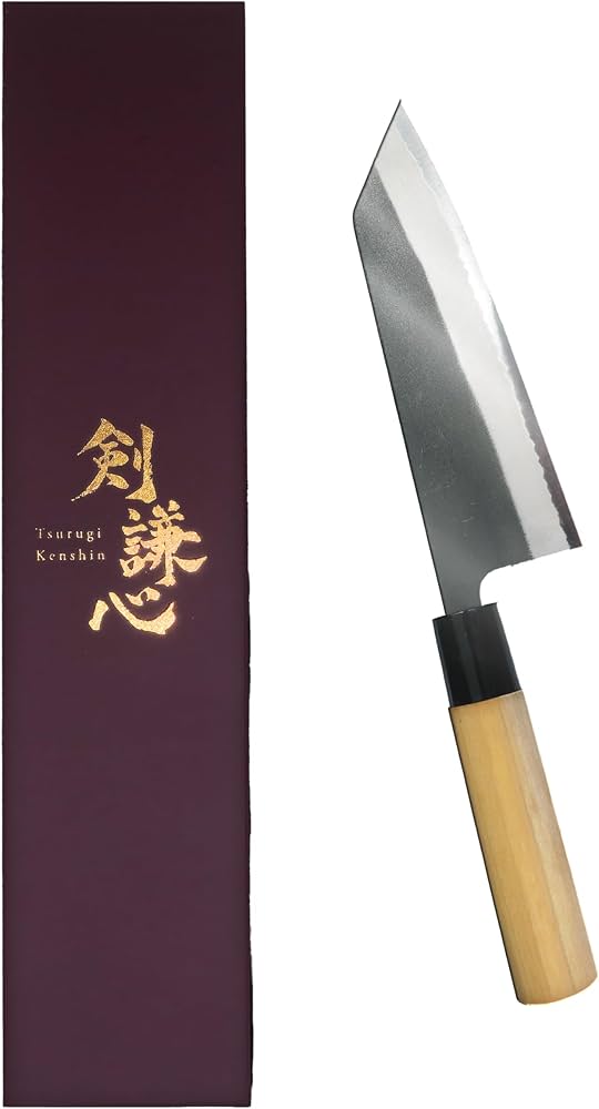 Amazon | 剣謙心 Tsurugi Kenshin 黒打三徳包丁 165mm 日本製 白紙2号