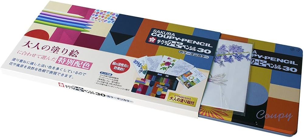 Amazon | サクラクレパス 色鉛筆 クーピー 30色 カラーオンカラー