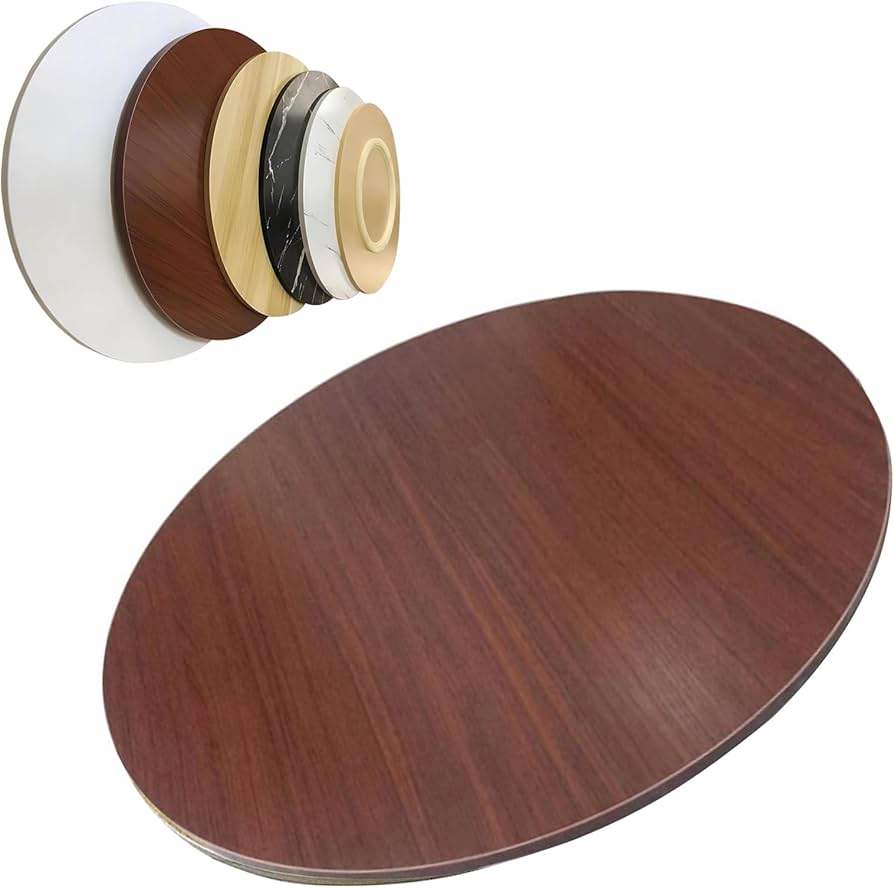 Amazon | 中華テーブル 円形 回転台 回転盤 木製ターンテーブル 家庭用
