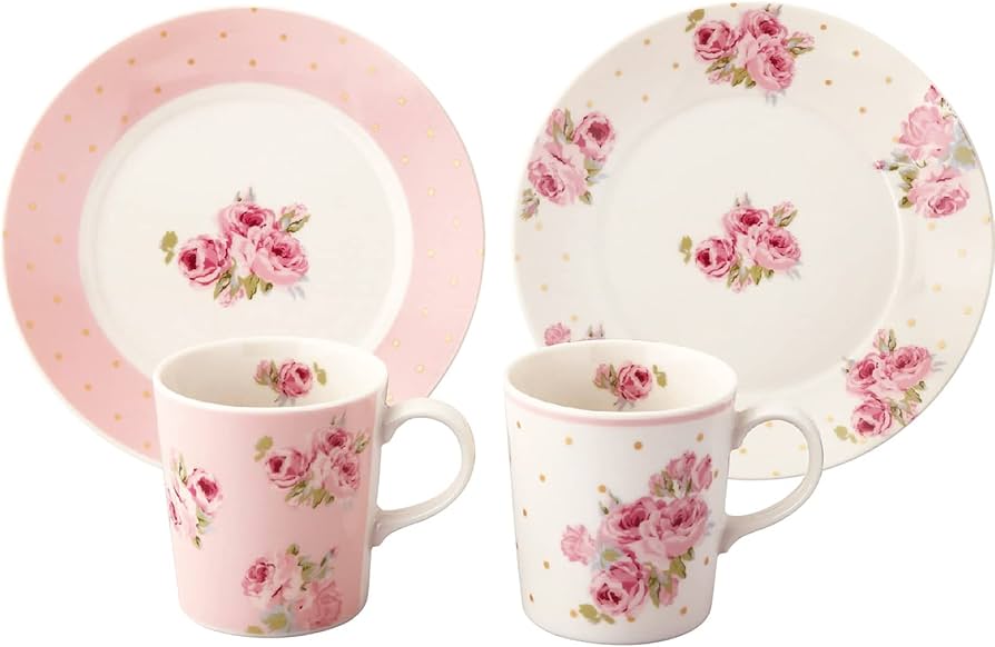 Amazon.co.jp: ローラアシュレイ 食器セット 花柄 マグカップ ケーキ皿