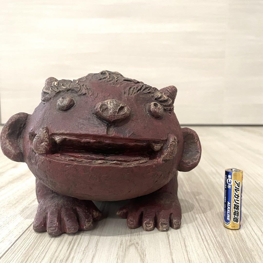 Amazon.co.jp: セトクラフト 鬼置物 赤鬼 SETO CRAFT 魔除け 縁起物