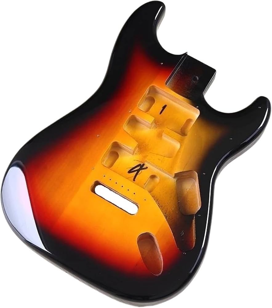 Amazon | ポプラウッドエレキギターボディサンバーストカラーギター