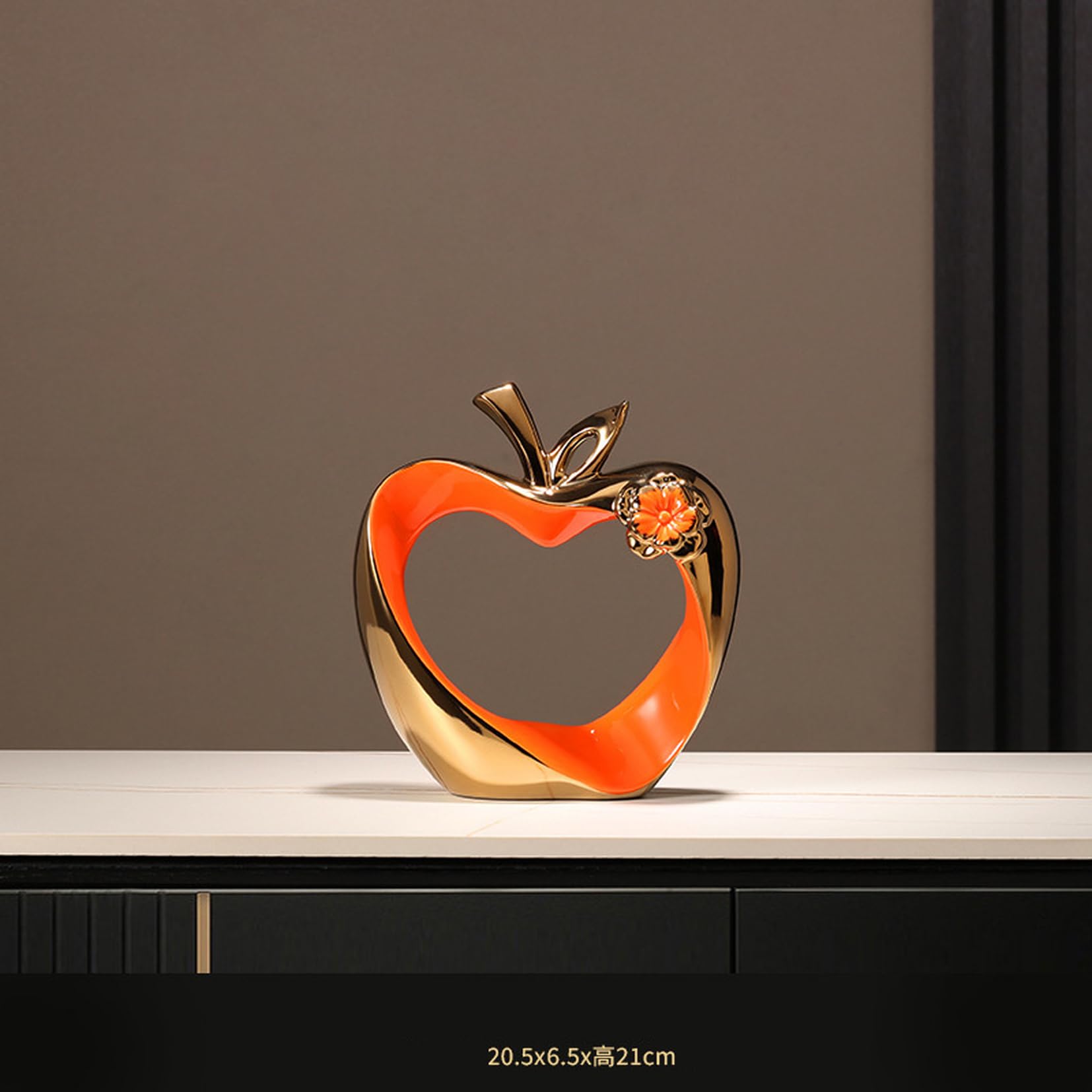 Amazon.co.jp: JAnjiaLxY モダン りんご クリスマス 彫像 アート 置物