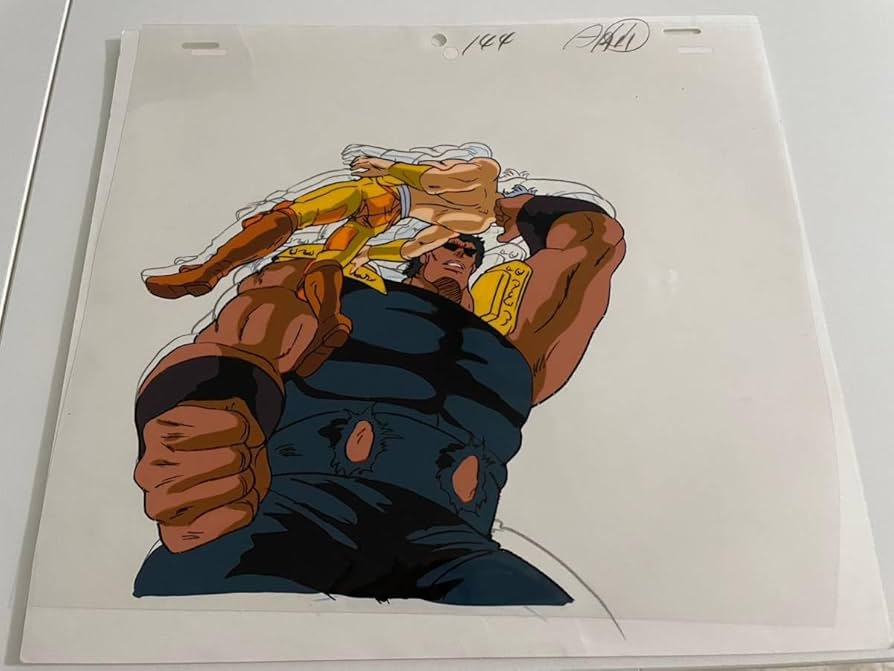 Amazon.co.jp: 北斗の拳 ラオウvs南斗五車星 雲のジュウザ セル画+動画